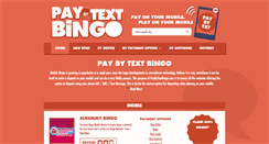 Desktop Screenshot of paybytextbingo.com