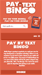 Mobile Screenshot of paybytextbingo.com